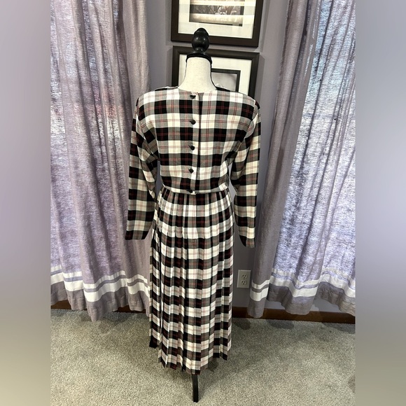 Vintage Rabbit Rabbit Rabbit Plaid Dress - Picture 6 of 7